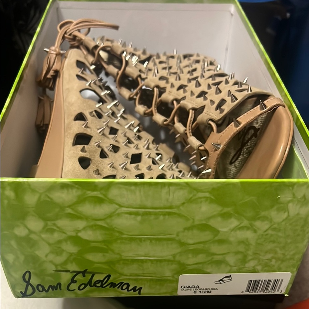 Sam Edelman Tan Studded Women's Shoes